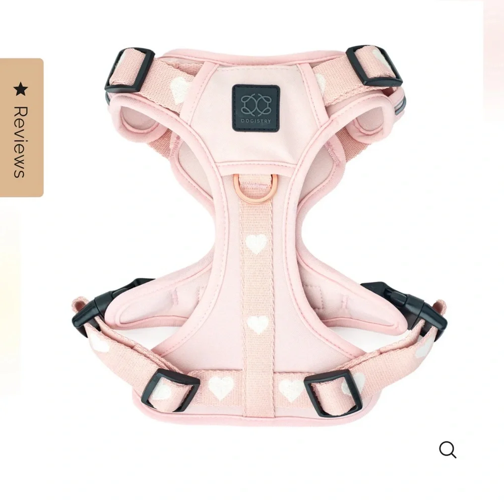 NEW Dogistry The NoMad Adjustable Luxe Harness - Sweetheart Sz Medium